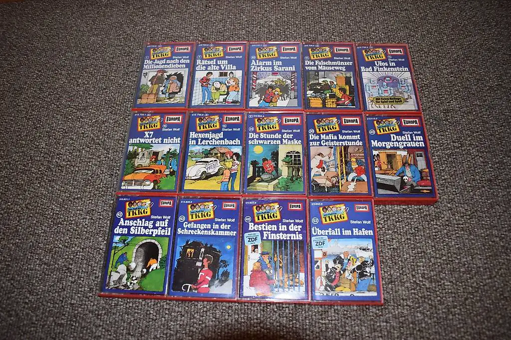 14 TKKG Kassetten in gutem Zustand / CHF 4.50 pro Stk.