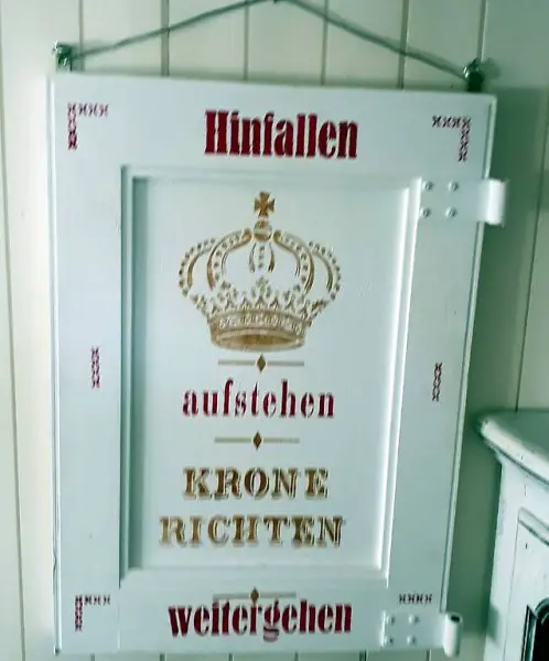 1/2 alter Fensterladen als Decorbild