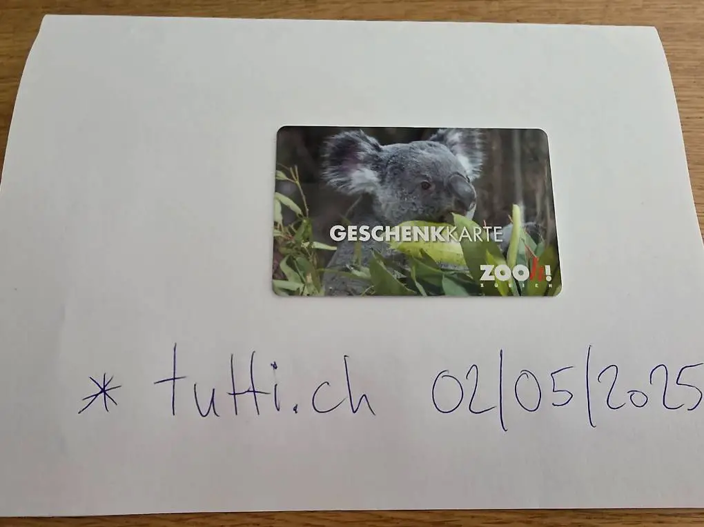 Geschenkkarte Zoo Zürich (Gutschein)