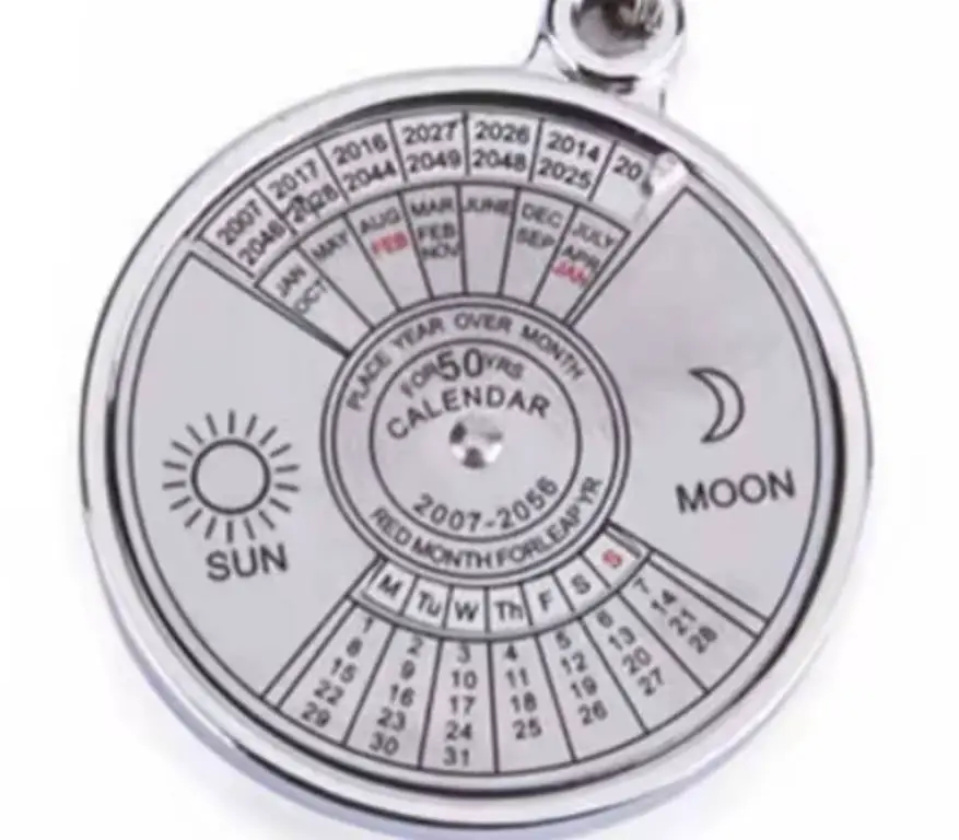 Schlüsselring Ewiger 50 Jahre Kalender