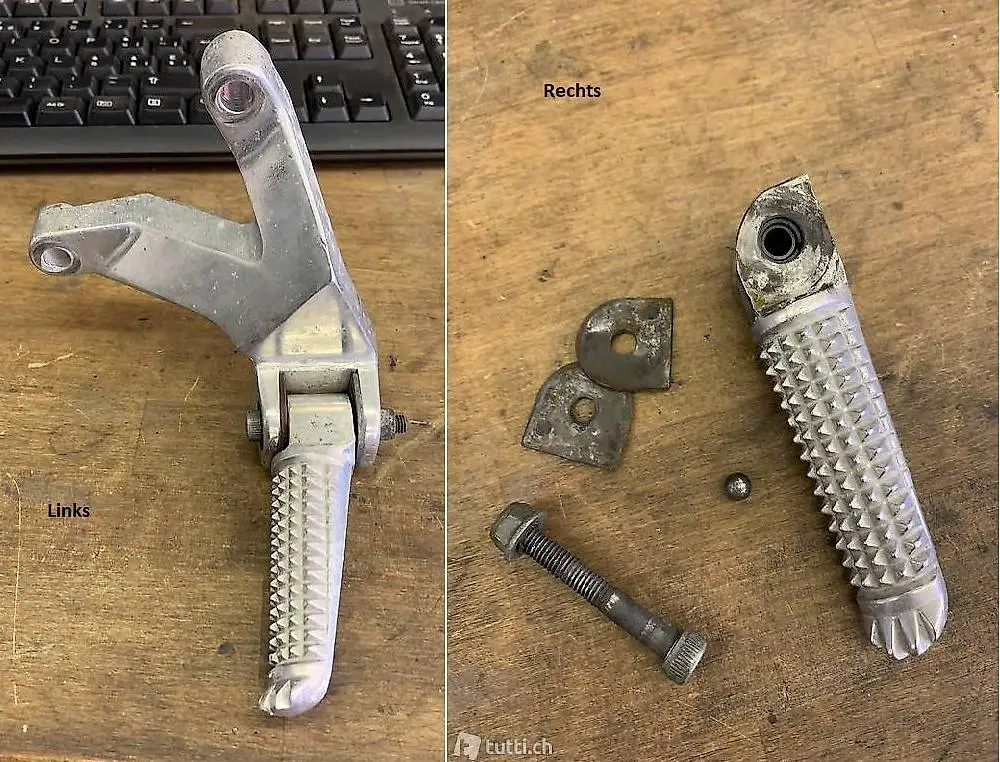 Sozius Fussraster Yamaha YZF 750 R/SP und Andere.