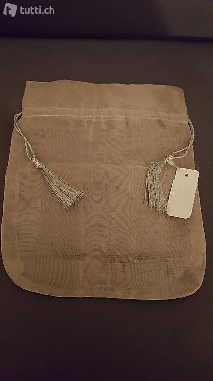 gr. Säckchen Silber Gold Organzasäckchen Organza Beutel NEU