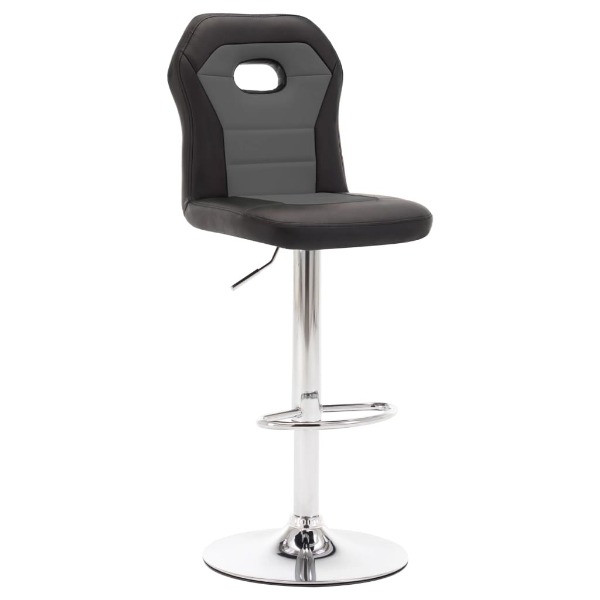  Barstuhl Grau Kunstleder