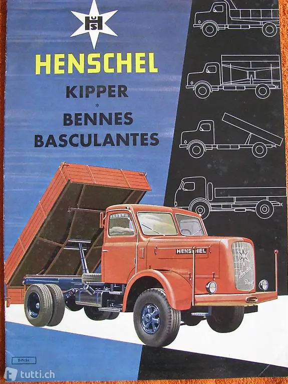 Henschel Kipper Prospekt von 1957