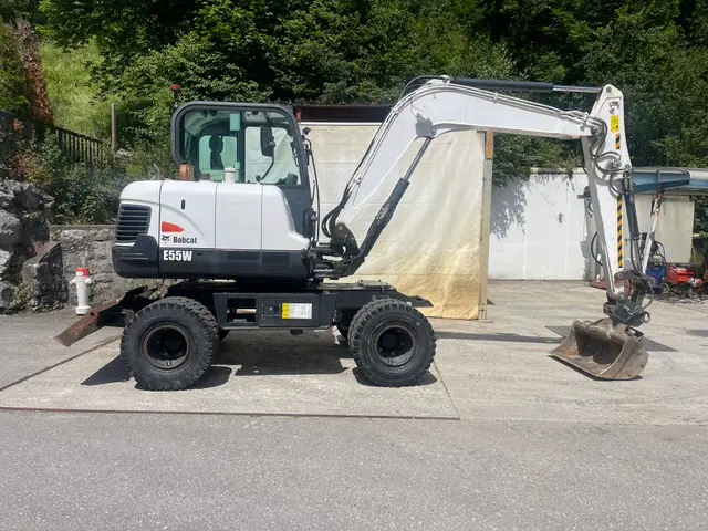bobcat e55w, bagger