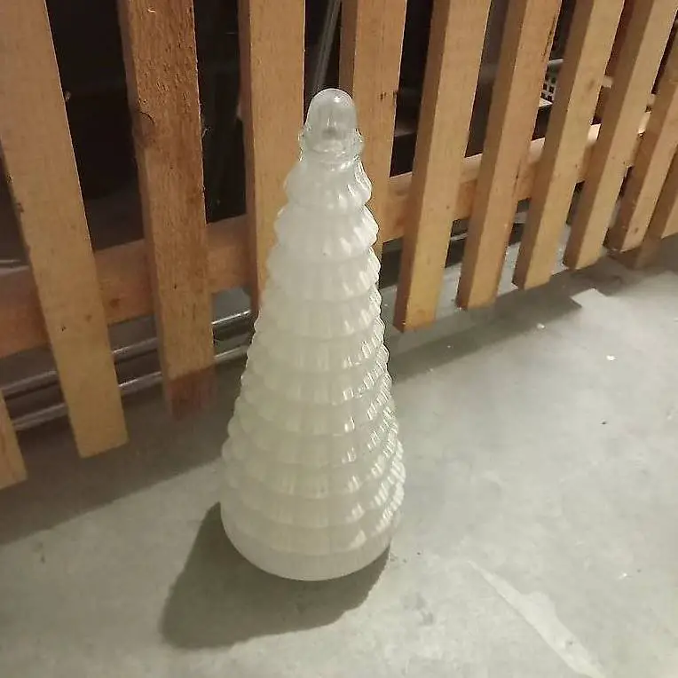 Wunderschöner weisser Weihnachtsbaum aus Glas 40 cm