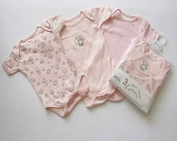  3-er Pack Body`s "Bär" rosa, Gr. 6/9 Monaten