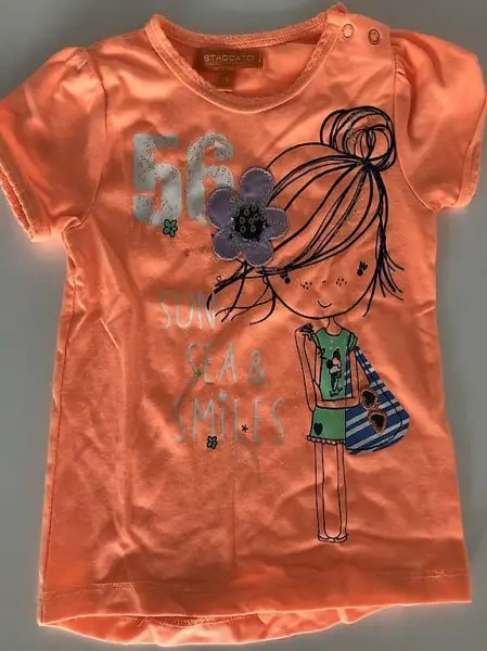 Baby T-Shirt hellorange STACCATO Grösse 74