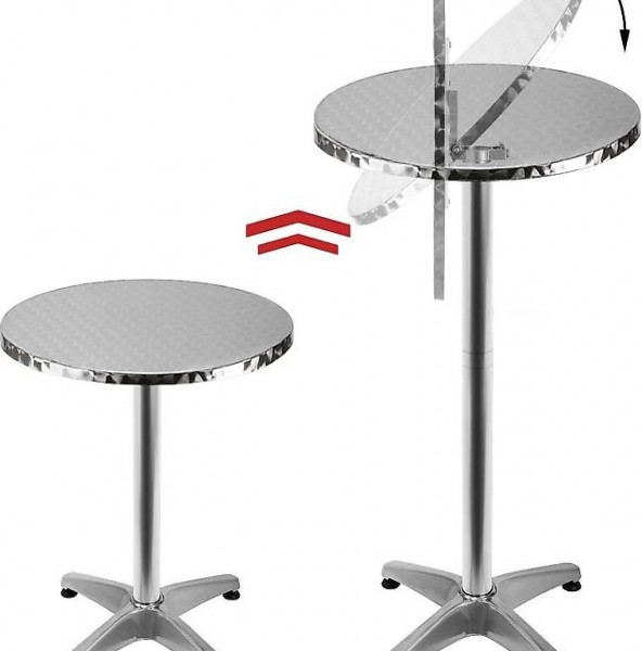  2in1 Stehtisch klappbar Bistrotisch Aluminium