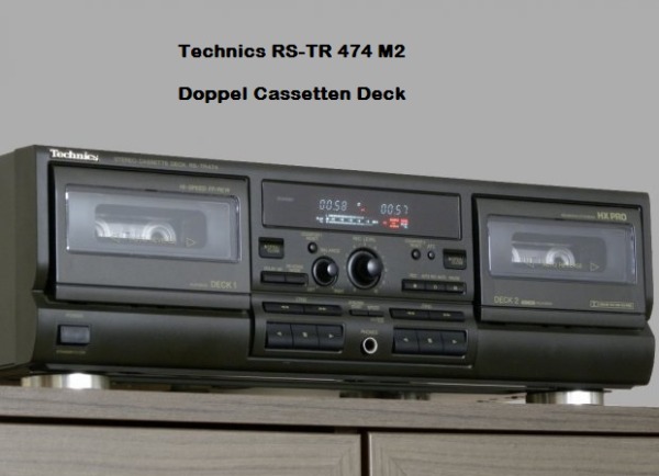 Kassetten Doppel Tape Technics RS-TR474 Top Modell Motoris