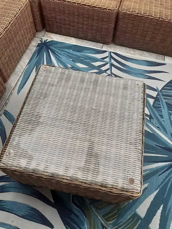 Glasplatte für Lounge 64,5 x 64,5 cm