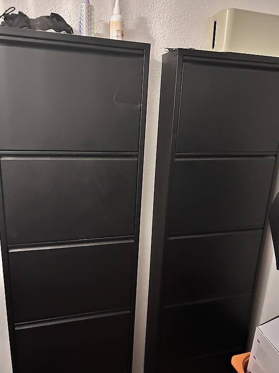 Schuhkipper schwarz mit 5 Türen