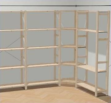 Tablare zu IKEA IVAR-Regal aus Fichtenholz