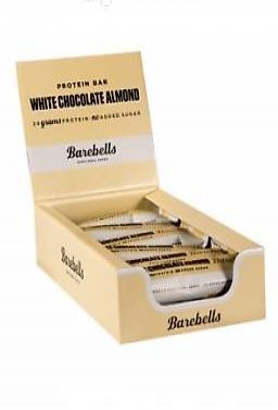  Barebells Protein Bar, White Chocolate Almond 12 x 55g