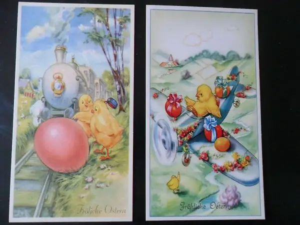 Ansichtskarten Postkarten Kitschkarten OSTERN
