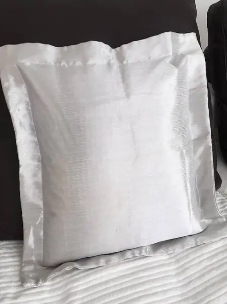 Kissenanzug Sofakissenanzug Silber 40 x 40 cm.