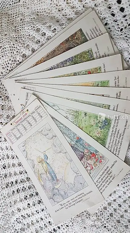 Kalender 1939 Kunst Postkarten Ruthild Busch-Schumann