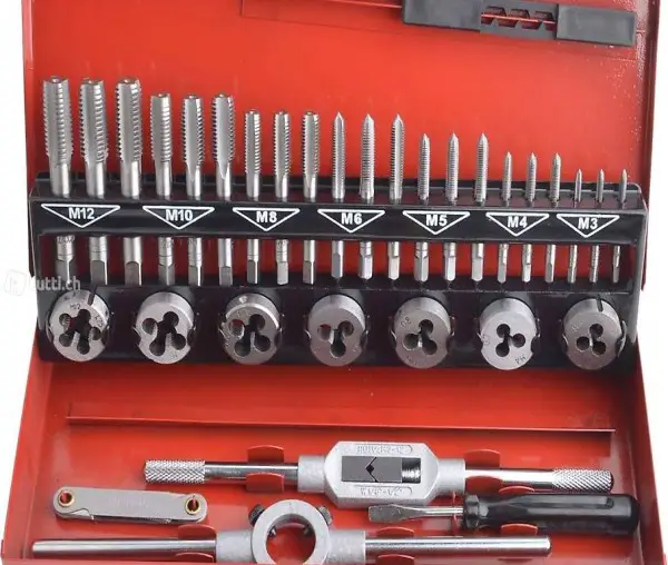  32-tlg. Gewindeschneidsatz Metrisch M3-M12