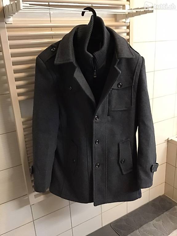 Graue Herrenjacke, Gr. M/L, neu 50 Franken