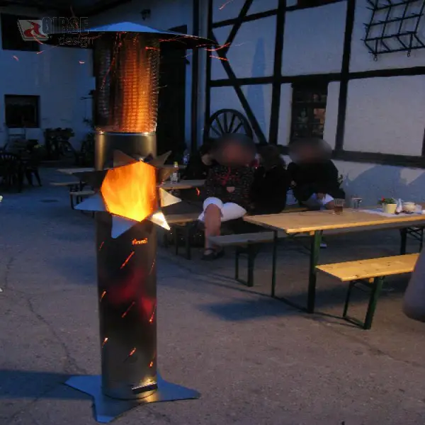 finnti - Finnenkerze aus Edelstahl für faszinierende Wärme