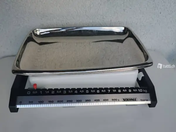 Retro Soehnle Laufgewichtsküchenwaage weiss