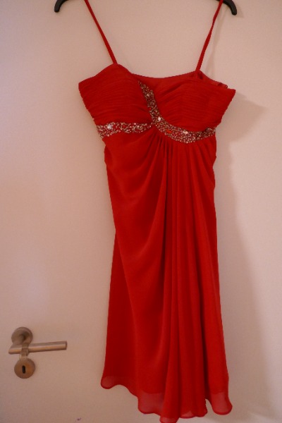 Schönes rotes Hochzeitskleid / Sommerkleid / Cocktailkleid