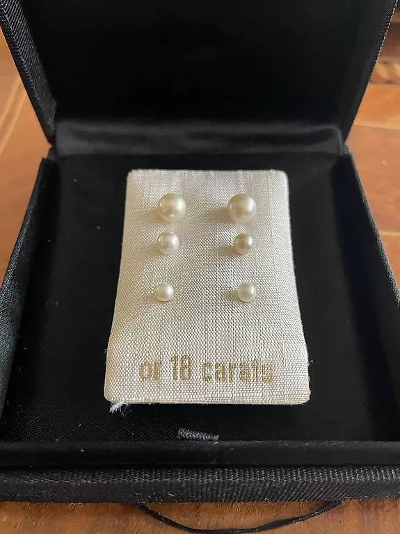 Süsswasserperlen Ohrstecker 3er Set