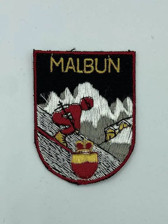 Malbun Aufnäher Patch Stoffabzeichen St. Gallen Vintage