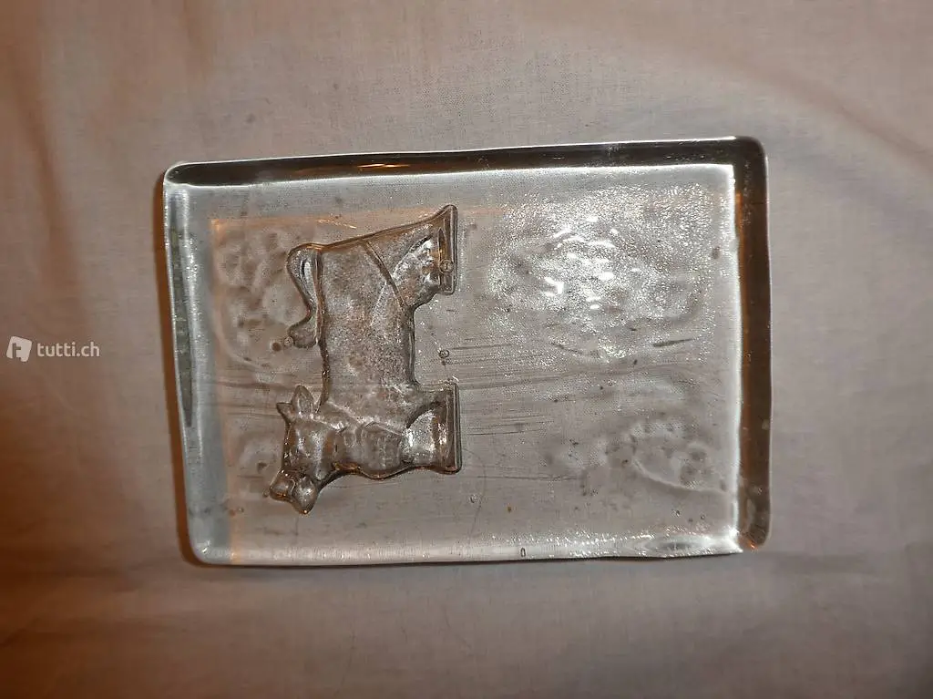 Ankeplättli Butterplatte mit Kuhmotiv