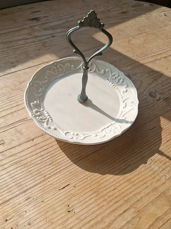 Etagere weiss Shabbychic Schmuckschale