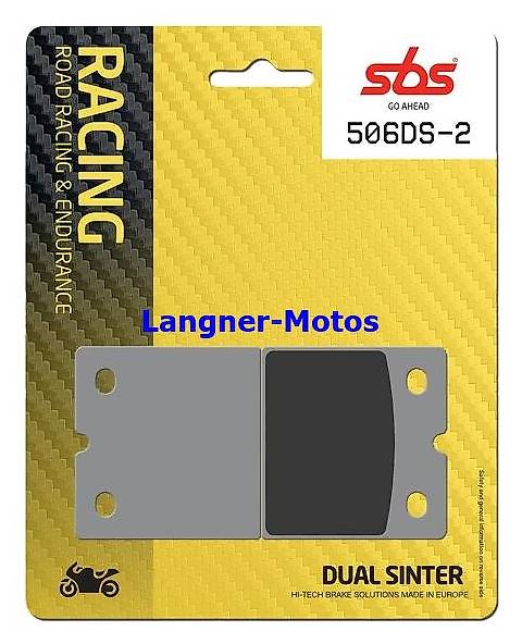 Bremsbelag SBS 506 DS-2 DS Dual Sinter Race BREMBO Bremszang