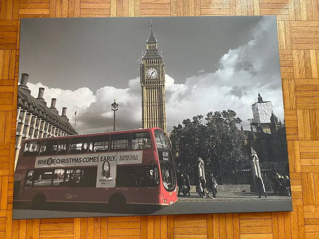 Leinwandbild London Bus & BigBen
