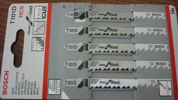  Pack à 5 Stk. Stichsägeblätter BOSCH T101 D, GL 100 mm