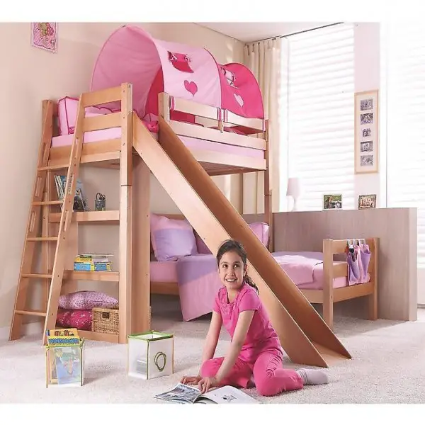  Relita Spielbett Sky, Buche natur lackiert, 90 x 200 cm