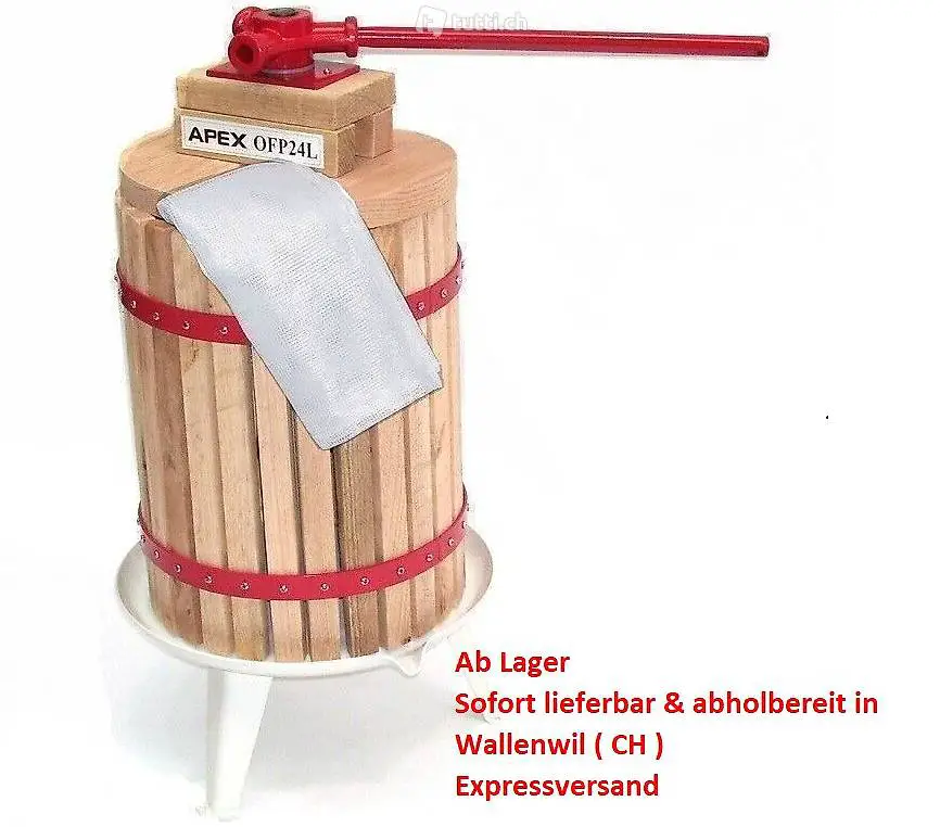  NEU Obstpresse Weinpresse Beerenpresse 24L Apfelpresse Obst