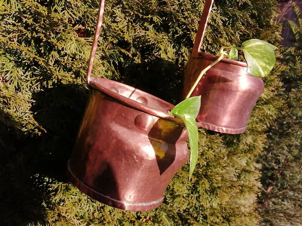 Kupferkessel antik, 2 Stück