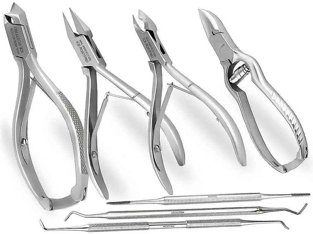 Nagelzange Fusspflege-Instrumente Set 7-teilig
