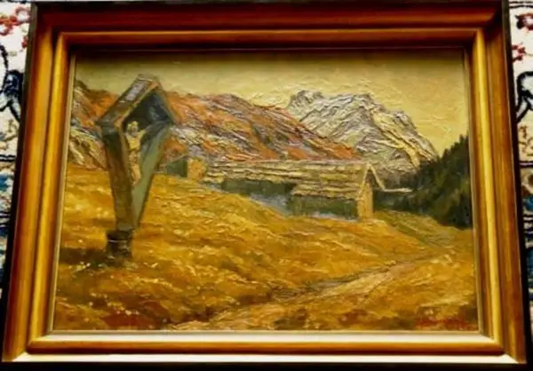 Ölgemälde Rudolf Hünerkopf 1914-2000. B008