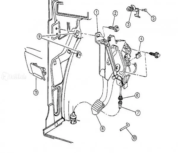  Bremspedal für Chrysler Voyager 04683418
