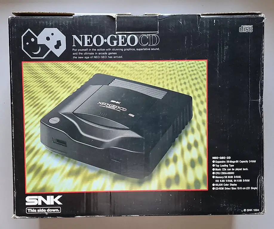konsole snk neo geo cd neogeo ovp cib snk ntsc usa-->rarität