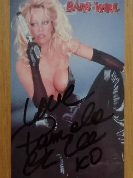 Autogrammkarte Pamela Anderson
