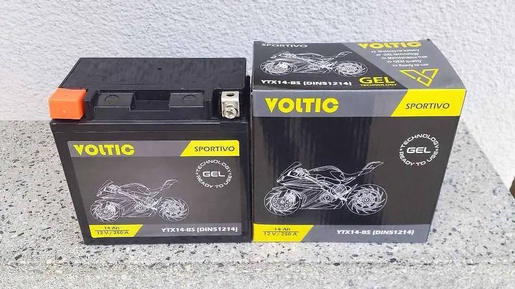 Motorradbatterie, YTX14-BS, GEL, neu, auch SA / SO