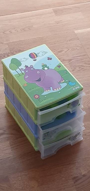 Box Organizer mit 3 Schubladen Tiermotiv