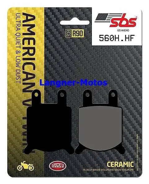 Bremsbelag SBS 560 H.HF JAYBRAKE 2 Piston, GMA 2 Bremszange