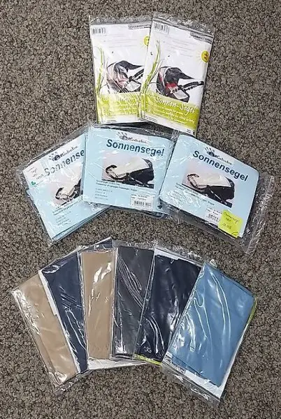  Sonnen-Segel, Kinderwagen Segel, Sonnenschutz NEU