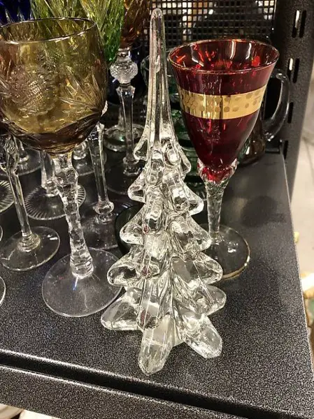 kleiner Christbaum Glaskunst