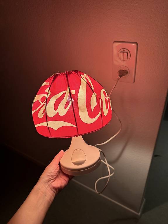 Vintage coca cola lampe
