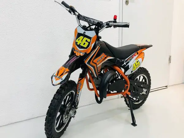  Pocket Bike orange, 49ccm, Kinder Töff, Benzin