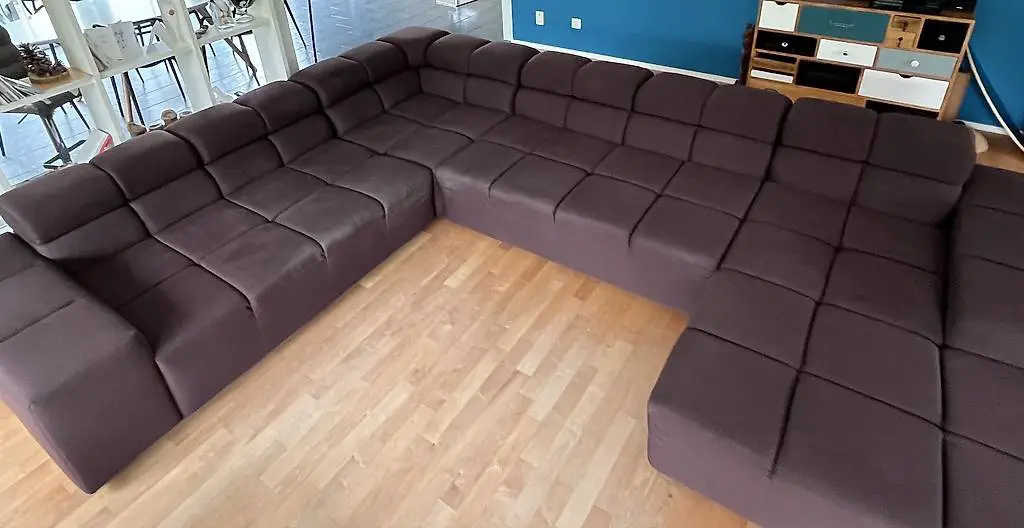 Sofa Stoffsofa braun 350x270cm
