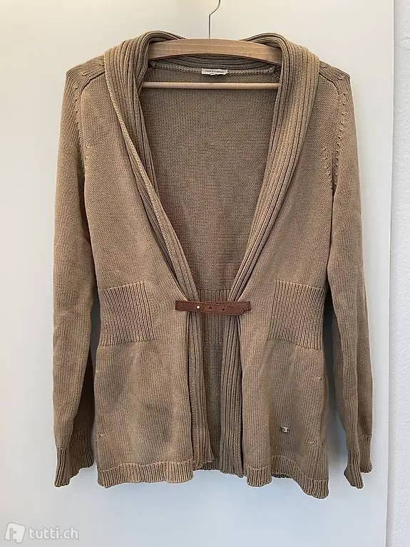 HENRY COTTON"S, Cardigan, 100% Baumwolle, cognac, 38